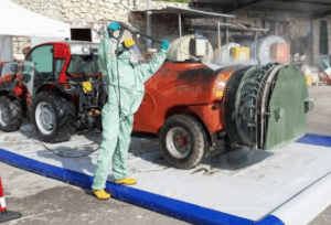 Una macchina ripulisce le acque da agrofarmaci