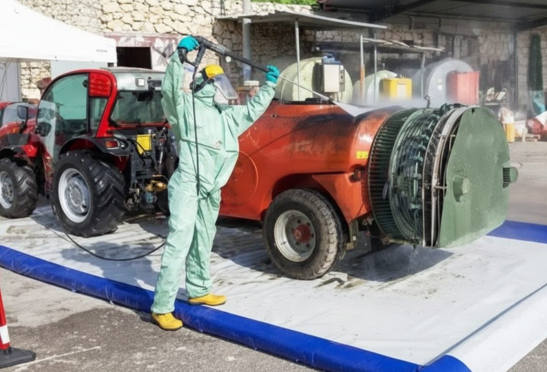 Una macchina ripulisce le acque da agrofarmaci